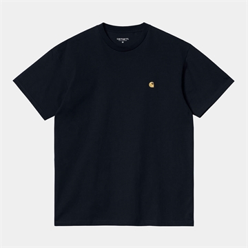 Carhartt WIP T-shirt Chase Dark Navy / Gold